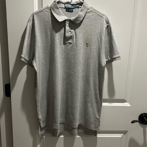 Men’s Polo by Ralph Lauren grey Prima Soft touch shirt